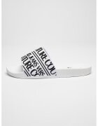 Versace Jeans Couture Papuci cu imprimeu logo - Negru/Alb murdar