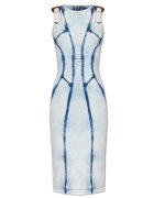 Versace Jeans Couture Rochie midi cu închidere prin fermoar la spate - Albastru