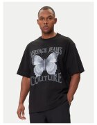 Versace Jeans Couture Tricou barbati culoare negru - bumbac