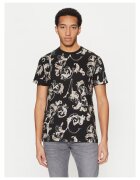 Versace Jeans Couture Tricou barbati negru - bumbac - imprimeu abstract