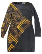 VERSACE JEANS Rochie asimetrica cu decolteu in V -
