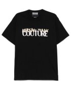 VERSACE JEANS Tricou bumbac - negru - stil regular