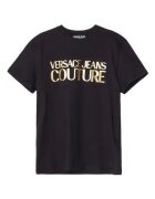 VERSACE JEANS Tricou cu logo contrastant -