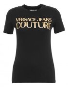 VERSACE JEANS Tricou din bumbac cu logo supradimensionat -