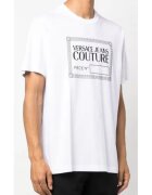 VERSACE JEANS Tricou din bumbac cu logo supradimensionat