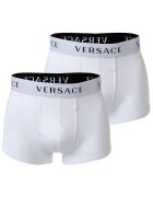 Versace Set de boxeri cu imprimeu logo - 2 perechi - Alb