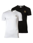 Versace Set de tricouri de casa- 2 piese - Alb/Negru