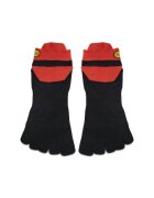 Vibram Fivefingers Sosete cu degete material sintetic - negru/rosu