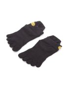Vibram Fivefingers Sosete cu degete unisex - Athletic No Show - material sintetic - negru - Negru