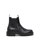Vic Matié Botine cu glezna joasa pentru barbati - 1F8604U 32BCGB001 - Piele naturala - Negru - Negru