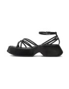 Vic Matié Sandale dama - 303969356 - Piele naturala - Negru - Negru