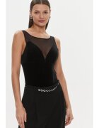 ViCOLO Body dama - 303925178 - Poliamida - L INTL - Negru