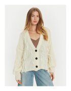 ViCOLO Cardigan dama - 304948756 - Acril/Mohair/Poliamida - One Size INTL - Bej