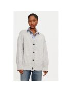 ViCOLO Cardigan dama - 304948947 - Viscoza/Poliamida/Lana - One Size INTL - Gri