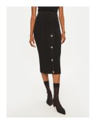 ViCOLO Fusta dama - 305038463 - Viscoza/Nylon/Lana - Negru - Negru