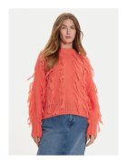 ViCOLO Pulover dama - 304948862 - Acril/Mohair/Poliamida - One Size INTL - Portocaliu