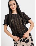 Vila Bluza cu perforatii Gardea - Negru