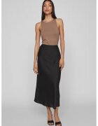 Vila Fusta din satin Ellette - Negru