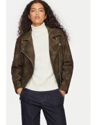 Vila Geaca din imitatie de piele Line 14102785 Maro Regular Fit - Piele ecologica
