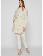 Vila Palton scurt cu model petrecut Cooley - Alb fildes