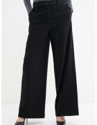 Vila Pantaloni cu croiala ampla si model cu dungi discrete - Negru