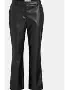 Vila Pantaloni din imitatie de piele Paloma 14098247 Negru Flare Fit - Piele ecologica