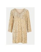 Vila Rochie Dama - 304768446 - Poliester/Elastan - Bej - Bej