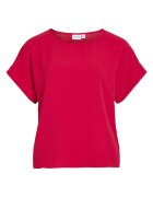 Vila Tricou dama 14101663 - Poliester reciclat/Poliester - Roz - Roz
