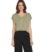 Vila Tricou dama - Modal/Poliester - Verde - Verde