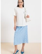 Vila Tricou de bumbac organic Sybil - Alb