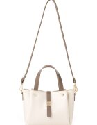 Vince Camuto Geanta din piele ecologica cu bareta de umar detasabila - Crem - 19x25x11
