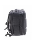 Vogart Rucsac avion 40x30x20/25 cm extensibil Defender - bagaj de mana Wizz Air/Ryanair - poliester - 24/30L - negru