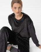Volcano Bluza de trening din velur B-Carla - dama - lejer - negru - Negru