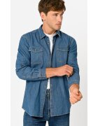 Volcano Camasa barbati - denim - Regular Fit - K-Teny - Albastru