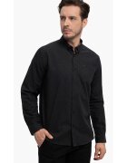 Volcano Camasa barbati din bumbac K-Beri - Slim Fit - grafit - Gri grafit