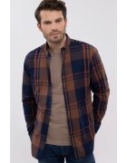 Volcano Camasa cu carouri K-Jose pentru barbati - bumbac - albastru marin - Slim Fit
