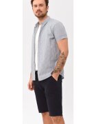 Volcano Camasa cu maneci scurte C-Bars pentru barbati - din bumbac - Albastru cu carouri - Regular Fit