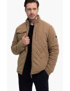 Volcano Geaca matlasata casual - barbati - guler ridicat - buzunare - J-Stony - Bej - Bej