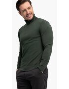 Volcano Pulover tricotat fin cu guler inalt - S-Max - Verde - Verde