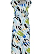 Volcano Rochie de vara G-Milos - albastru/alb/negru - Albastru multicolor