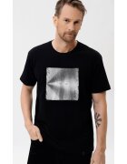 Volcano Tricou negru pentru barbati T-Vibes - Comfort Fit - Negru/Gri