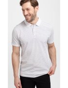 Volcano Tricou polo O-Will pentru barbati - cu dungi - alb
