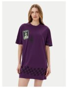 Volcom Rochie casual dama violet - fabric moale