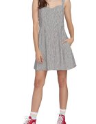 Volcom Rochie scurta cu bretele - Poliester - Bej -