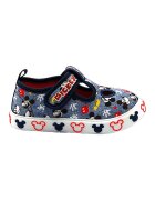 Walt Disney Pantofi cu inchidere velcro cu Mickey Mouse - Rosu/Negru/Albastru