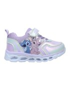 Walt Disney Pantofi sport cu velcro si LED-uri Lilo&Stitch - Lila/Argintiu