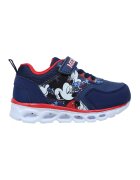 Walt Disney Pantofi sport wedge cu Mickey Mouse - Coral/Bleumarin