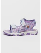 Walt Disney Sandale cu velcro Frozen - Lila/Albastru/Argintiu