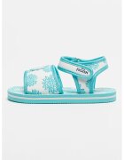 Walt Disney Sandale cu velcro si imprimeu Frozen - Alb/Verde deschis