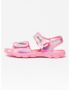 Walt Disney Sandale din material textil cu imprimeu cu desene animate si inchidere cu velcro - Roz